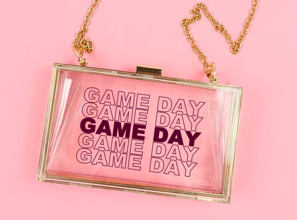 Colorful top clear purse